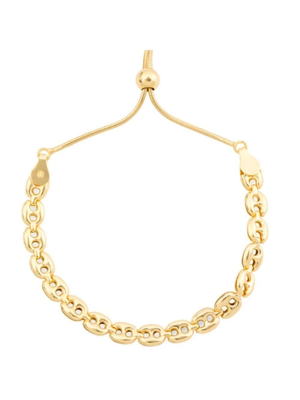 Mia Fiore Mariner Link Chain 18k Gold Plated Bracelet New